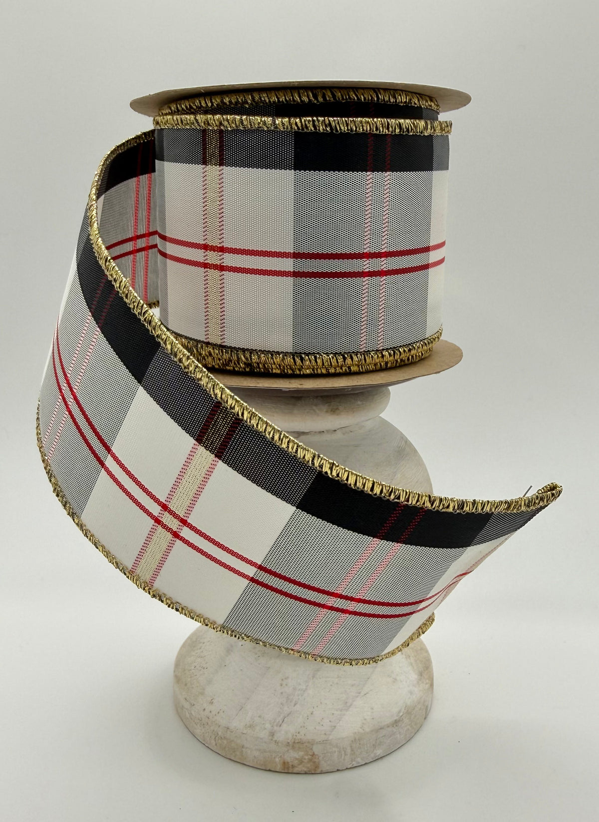 Reliant Ribbon Oscar Plaid Wired Ribbon – 2.5" x 10 Yards